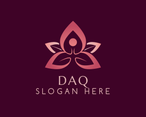 Relax - Yoga Flower Meditation logo design