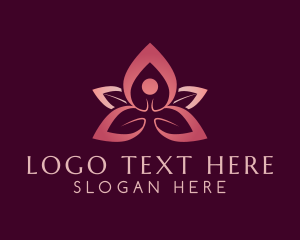 Yoga Flower Meditation Logo