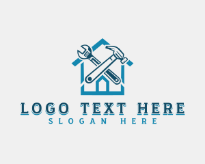 Handyman - Hammer Builder Renovation logo design