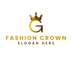 Crown Jewel Letter G logo design