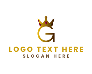 Apartment - Crown Jewel Letter G logo design