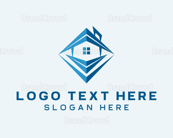 Geometric House Architecture Logo