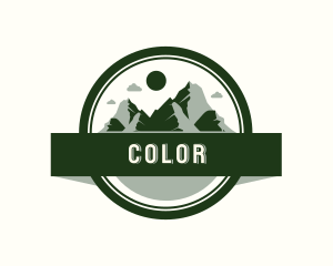 Hiking - Outdoor Mountain Peak logo design
