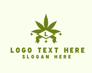 Organic Cannabis Leaf Logo