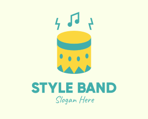 Upbeat Percussion Drum logo design