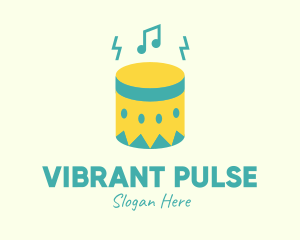 Upbeat - Upbeat Percussion Drum logo design