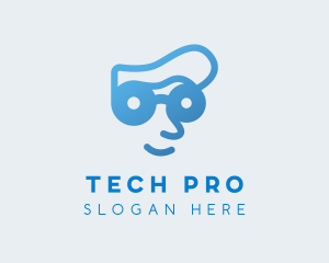 Technician - Geek Goggles Technician logo design