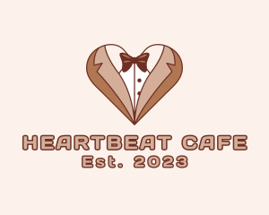 Heart - Gentleman Suit Heart logo design