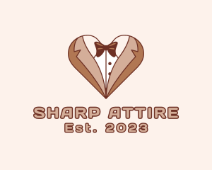Suit - Gentleman Suit Heart logo design