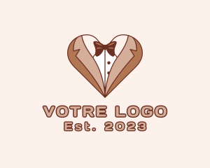 Gentleman - Gentleman Suit Heart logo design