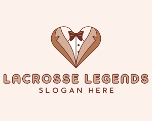 Gentleman Suit Heart logo design