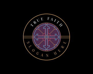 Belief - Holy Christian Cross logo design