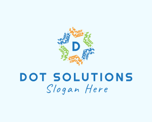 Dot - Multicolor Star Entertainment Studio logo design