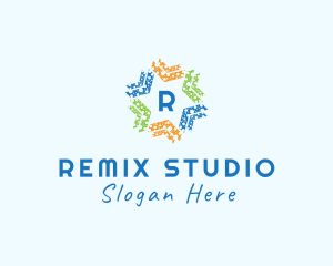 Multicolor Star Entertainment Studio  logo design