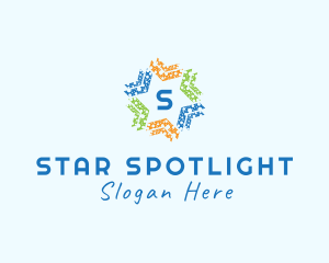 Multicolor Star Entertainment Studio  logo design