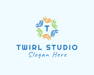 Multicolor Star Entertainment Studio  logo design