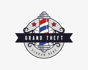 Barbershop Grooming Stylist Logo