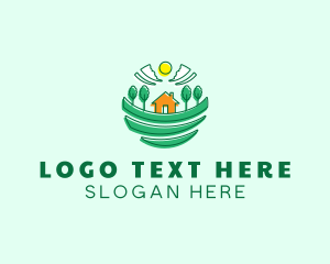 Trimming - Sustainable House Field logo design