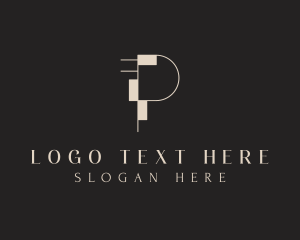 Business Firm Letter P logo design