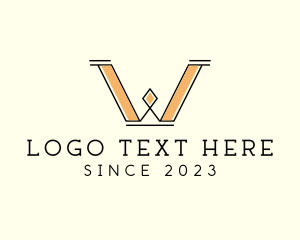 Luxury - Luxury Elegant Diamond Letter W logo design