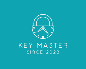 Unlock - Minimalist Lock Timer logo design