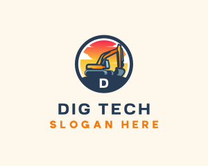 Industrial Excavation Machine logo design