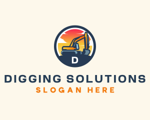 Industrial Excavation Machine logo design