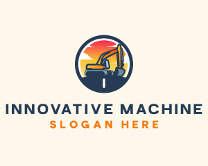 Industrial Excavation Machine logo design