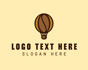 Transport - Coffee Air Balloon logo design