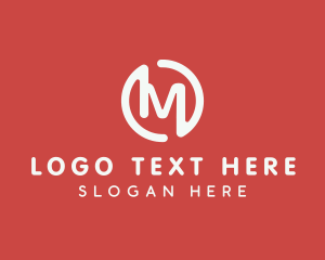 Heptagon - Generic Circle Letter M logo design