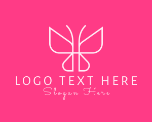 Linear - Elegant Butterfly Monoline logo design