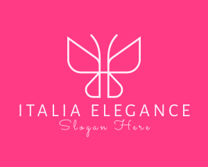 Elegant Butterfly Monoline  logo design