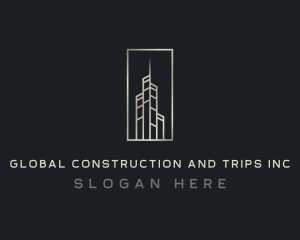 Building Real Estate Skyscraper Logo