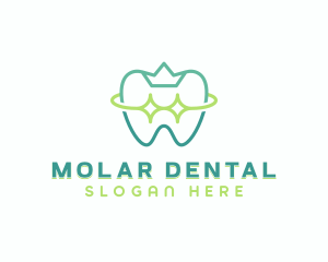 Molar - Crown Tooth Dentistry logo design