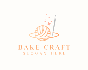 Thread Needle Knitting logo design