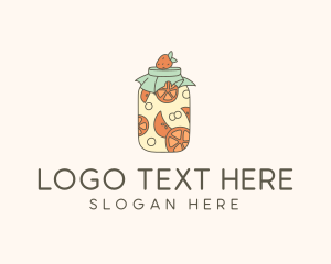 Fermented - Fruit Fermented Jar logo design