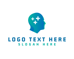 Brain - Positive Mind Counseling logo design