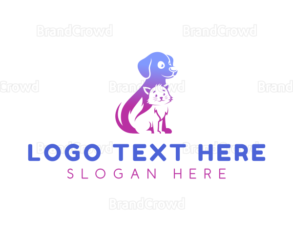 Pet Dog Cat Logo