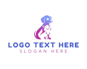 Pet Dog Cat logo design