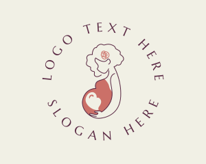 Infancy - Pregnant Woman Motherhood logo design
