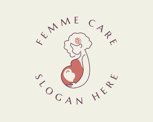 Gynecologist - Pregnant Woman Motherhood logo design