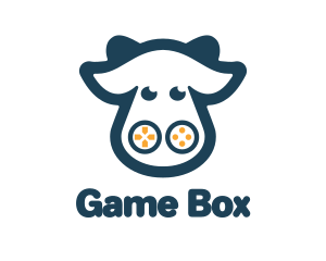 Xbox - Blue Cow Joypad logo design
