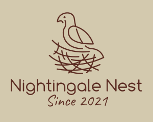 Wild Bird Nest  logo design