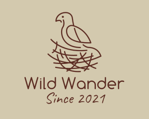 Wild Bird Nest  logo design