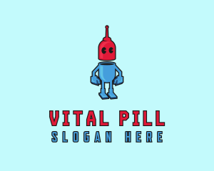 Pill - Pill Robot Toy logo design