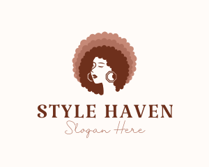 Beautiful - Woman Beauty Afro logo design