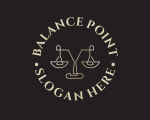 Legal Balance Scale logo design