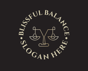 Legal Balance Scale logo design