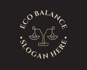 Legal Balance Scale logo design