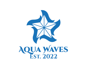 Aquatic Star Wave  logo design